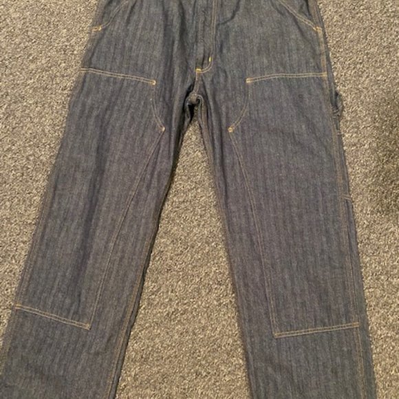 Vintage Polo Ralph Lauren Jeans Carpenter Double Knee 3 Sizes 30" Length RARE - Picture 7 of 8